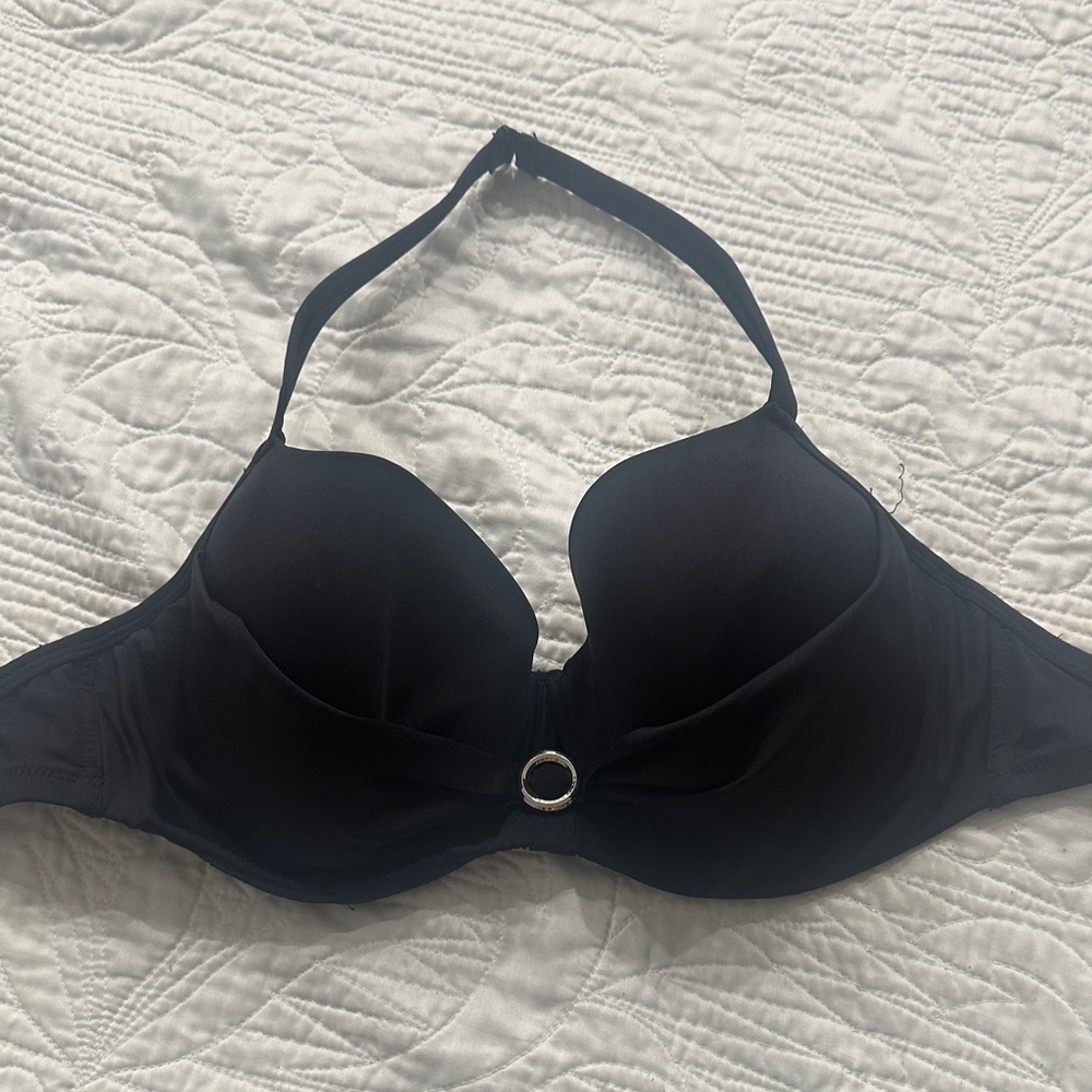 Sleek Black Women's Halter Bra